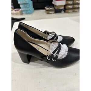 LifeStride Womens Black Mary Jane Heels Shoes Size 7 New